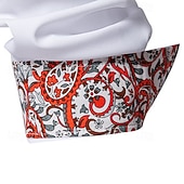 preiswerte Freizeithemden für Herren-Herren Hemd Freizeithemd Knopfhemd Schwarz Weiß Blau Grün Langarm Paisley-Muster Einfach Revers Urlaub Lässig Farbblock Bekleidung Mode Lässig