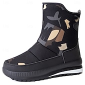 herrarnas halkfria varma vintersnökängor med dragkedja i sidan, avslappnade utomhusvattentäta ankelskor för kallt väder billiga Vinter- och snöstövlar-herrarnas halkfria varma vintersnökängor med dragkedja i sidan, avslappnade utomhusvattentäta ankelskor för kallt väder