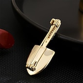 preiswerte Anstecker und Broschen-Broschen Geometrisch Kreativ Mode Niedlich Personalisierte Einfach Brosche Schmuck Gold Für Hochzeit Party Geschenk Verlobung Abschlussball Festival