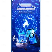 economico Luci Notturne per Bambini-Proiettore Notturno Carousel Bunny 12 Film Musica e Altoparlante Bluetooth Proiettore di Stelle Rotante a 360° per Camera dei Bambini Lampada Nursery Ricaricabile Regalo di San Valentino per Bambine