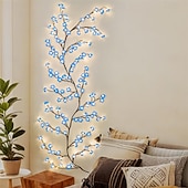 halpa LED-hehkulamput-1 kpl USB Pajuvineoksa valot 8-tilaa 72/96/144LED lämpimän valkoinen valo seinälle huoneeseen keittiöön kahvilaan Halloween koristeeksi