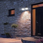 cheap Ground Lights-Solar Lights Outdoor PIR Motion 1 Pack, Solar Floodlight, Stay On or Motion Sensor Mode, Dusk to Dawn Security Light, Landscape Spotlights for Garage Fence Driveway Solar Powered