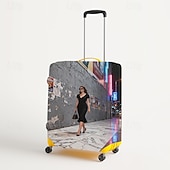 cheap Home Wear &amp; Home Slippers-Elegant Woman Print Luggage Cover Stretch Suitcase Protector for Travel
