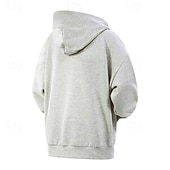 abordables sudaderas basicas hombre-Hombre Sudadera Negro Blanco Gris Oscuro Con Capucha Plano Bolsillo Deporte Diario Festivos Poliéster Ropa de calle Básico Casual Primavera Otoño Ropa Sudaderas con capucha Sudaderas
