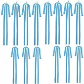 billige Sløyfer og bånd-6 stk. store fløyelssløyfer til julepynt – elegant hengende julepynt med gullring til juletre, krans og girlander – ingen strøm nødvendig, enkel å henge opp, perfekt til feriehuset, festen eller