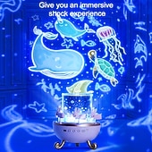 economico Luci Notturne per Bambini-Proiettore Notturno Carousel Bunny 12 Film Musica e Altoparlante Bluetooth Proiettore di Stelle Rotante a 360° per Camera dei Bambini Lampada Nursery Ricaricabile Regalo di San Valentino per Bambine