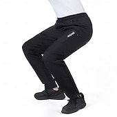 preiswerte Fahrradhosen Herren-Arsuxeo Herren Fahrradhose Fahrradhosen Fahhrad Hosen Unterteile Formpassend Winter Mountainbike MTB Straßenradsport Sport Winddicht Warm Reflektierende Besätze / Fluoreszenz Elastisch Schwarz