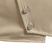 preiswerte Herrenhemd zum Knöpfen-Herren Hemd Sommerhemd Freizeithemd Strandhemd Knopfhemd Schwarz Weiß Kaki Langarm Einfach Revers Urlaub Hawaiianisch Knöpfe Bekleidung Mode Lässig Bequem