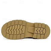 זול מגפי עבודה-מגפי הליכה בצבע חום בהיר לגברים - עמידים ונוחים, מושלמים להרפתקאות חוץ, טיולים רגליים ולבוש יומיומי