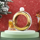 economico Attrezzatura da Campeggio-1 fiaschetta in acciaio inossidabile alla moda per donna: nasconde discretamente vino e cocktail &amp;liquori - accessorio perfetto per feste estive - un must-have per la cucina di alta qualità per Natale