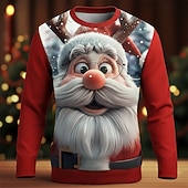 Kerstmis Voor heren Kerstman 3D Grappig T-shirt Lange mouw T-shirt 3D-afdrukken Strakke ronde hals Overhemd Modieus Basic 3D Straat Casual Dagelijks Zwart Rood blauw Zomer Lente Kleding S M L XL XXL voordelige Kerstman-outfit-Kerstmis Voor heren Kerstman 3D Grappig T-shirt Lange mouw T-shirt 3D-afdrukken Strakke ronde hals Overhemd Modieus Basic 3D Straat Casual Dagelijks Zwart Rood blauw Zomer Lente Kleding S M L XL XXL