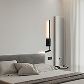 abordables Appliques murales d'intérieur-Applique murale, luminaires muraux, bande linéaire minimaliste, applique murale LED linéaire réglable avec interrupteur, lampe de lecture focalisée pour salon, chambre à coucher, spots de chevet