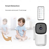 cheap Indoor IP Network Cameras-Indoor/Outdoor IP65-Rated 1080p Pan/Tilt/Zoom Wi-Fi Smart Home Security Camera with Color Night Vision 2-Way