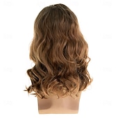 olcso Férfiparókák-hosszú, hullámos, barna parókák férfiaknak szintetikus, hőálló cosplay halloweeni jelmez paróka világosbarna