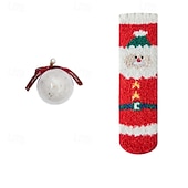 voordelige Sokken-Women's Crew Socks Thick Winter Warm Socks Christmas Outdoor Daily Animal Polyester Fleece Basic Classic Casual Warm 1 Pair