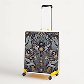 cheap Home Wear &amp; Home Slippers-Art Style Printed Luggage Cover Stretch Suitcase Protector Elastic Travel Baggage Cover