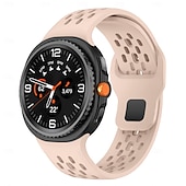 Χαμηλού Κόστους Ζώνες ρολογιών Samsung-Παρακολουθήστε το συγκρότημα για Samsung Galaxy Ρολόι 8 40/44mm Ρολόι 8 Classic 46mm σιλικόνη Αντικατάσταση Λουρί Αδιάβροχη Ρυθμιζόμενο Γυναίκες άνδρες Αθλητικό Μπρασελέ Μοντέρνο Κούμπωμα Περικάρπιο