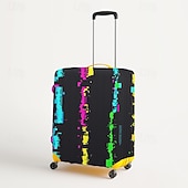 baratos Desgaste em casa e chinelos em casa-Capa protetora elástica para mala de viagem com estampa artística.