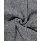 tanie sweter męski sweter-Męskie Sweter sweter Sweter z dzianiny Prążkowany Robić na drutach Zwykłe topy Dzianiny Kolorowy blok Półgolf Moda Podstawowy Urlop Dzienne zużycie Odzież Jesień Zima Biały Czerwony S M L