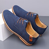 abordables Occasionnel-Homme Basket Chaussures de confort Marche Occasionnel Quotidien Soirée &amp; Fête Daim Chaud À lacets Brun foncé Noir Jaune Été Printemps