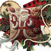 1 st Sammet Örngott, Mönster Enkel Ledigt Fyrkantig Traditionell Klassisk billiga Julbäddset-1 st Sammet Örngott, Mönster Enkel Ledigt Fyrkantig Traditionell Klassisk