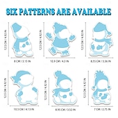 levne Event &amp; Party Supplies-Sada 24 vánočních samolepek s perníkem, Santou a elfy &amp;sob - zářivé DIY vánoční ozdoby na stromeček, přání &amp;dárková dekorace, opakovaně použitelné lesklé ozdoby na jedno použití pro dětské tvoření