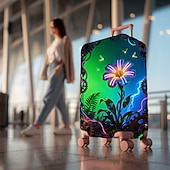 abordables Ropa de casa y zapatillas para el hogar-Funda elástica para maleta con estampado floral, protector de equipaje de viaje
