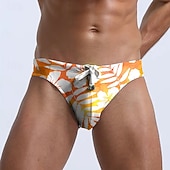 billige Herre Surfing Klær-Herre Badetrøye Undertøy Korte badebukser Trykket Snorer Stretch Pustende Bunner Surfing Bikini Dykking Sommer