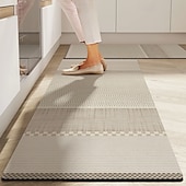 olcso Futó szőnyegek-Futó szőnyeg konyhához folyosóhoz puha csúszásmentes gépben mosható nedvességet felszívó diatomiszisz iszapszőnyeg Wabi Sabi stílusú olajálló gyorsan száradó tartós otthoni dekoráció lábpad