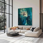 levne Motivy postav-velká abstraktní malba dámy, ženský obličej, originální nástěnné umění, beztvářný portrét, figurativní malba na plátně, zarámovaná nástěnná dekorace ženy