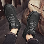 baratos Botas de caminhada-calçados esportivos pretos para caminhada masculinos – tênis duráveis para atividades ao ar livre, para corrida em trilha, caminhada e conforto diário