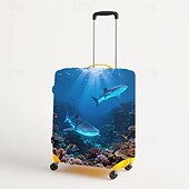 Недорогие Домашняя одежда и домашние тапочки-Чехол для багажа с принтом в морском стиле, эластичный защитный чехол для чемодана, дорожный чехол для багажа
