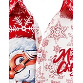 olcso Ingek-Karácsony Hosszú ujjak Gombos ing Mikulás Grafikus Újdonságok Vicces mert Férfi Felnőttek 3D nyomtatás mert Karácsony Farsang Újév Parti