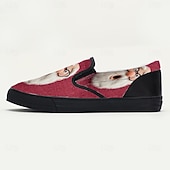 Men's Christmas Santa Graphic Slip-On Shoes – Fun 3D Santa Design, Cozy and Comfortable, Perfect for Holiday Parties & Christmas Celebrations