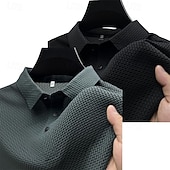 cheap Men&#039;s Classic Polo-2PCS Men&#039;s Polo Shirts Golf Shirt Casual Holiday Classic Short Sleeve Fashion Basic Plain 2 Piece Multi-pack Summer All Seasons Regular Fit