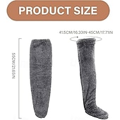 abordables la maison chaussettes-Chaussettes hautes en duvet d'oie pour Noël, nouvelles chaussettes hautes longues et pelucheuses d'hiver, chaussettes hautes en peluche