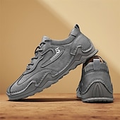 billige Ankelstøvler-Hvite, lette herresneakers med polstret såle og pustende design, komfortable, avslappede tursko for løping, trening og reiser