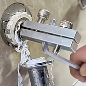 levne El Araçları-Nástroj na vytahování poškozených ventilů z kohoutku, ocelová trubka s nastavitelnou úhlou 1/2-3/4 palce &amp;odšroubovák, snadno uchopitelný, modrá rukojeť, základní sada pro údržbu instalatéra