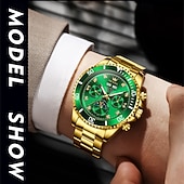 Χαμηλού Κόστους Μηχανικά Ρολόγια-Το Νέο Ρολόι Επιχειρηματικού Στυλ Olevs Με Λαμπερό Συνεχές Ημερολόγιο Αυτόματο Μηχανικό Ρολόι Μόδα Και Καθημερινό Αδιάβροχο Φάντασμα Ανδρικό Σπορ Ρολόι