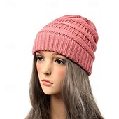 preiswerte Hüte-Damen Hut Wintermützen Warm Outdoor Ferien Gestrickt Einfarbig