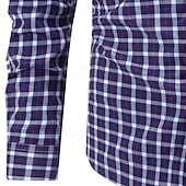 ieftine Cămăși de rochie pentru bărbați-Bărbați Cămașă Cămașă de Costum Camașă cu nasturi Plisat Nuntă Zilnic Bleumarin Albastru piscină Gri Deschis Manșon Lung Răsfrânt Primăvară Toamnă Îmbrăcăminte Buzunar frontal