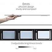 ieftine Luminile decorative inteligente-Cutie luminoasă portabilă A4 ultra-subțire cu LED-uri, cu luminozitate reglabilă, pad de trasare artistică cu LED-uri pentru desen, schițe, animații, șablon și pictură cu diamant 5D