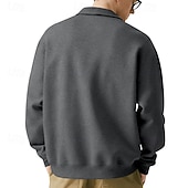 abordables Sudaderas Básicas_-Hombre Sudadera Gris Claro Diseño Plano Bolsillo Diario Deporte Festivos Poliéster Ropa de calle Básico Casual Primavera &amp; Otoño Ropa Sudaderas con capucha Sudaderas Manga Larga
