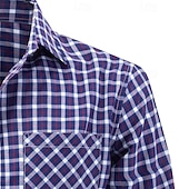 ieftine Cămăși de rochie pentru bărbați-Bărbați Cămașă Cămașă de Costum Camașă cu nasturi Plisat Nuntă Zilnic Bleumarin Albastru piscină Gri Deschis Manșon Lung Răsfrânt Primăvară Toamnă Îmbrăcăminte Buzunar frontal