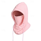 ieftine Pălării Bărbați-Bărbați Unisex Balaclava Ski Pălărie Balaclava Cagulă din fleece Pălării de iarnă Căciuli  Negru Roz Îmbujorat Poliester Cordon Lână  Casual Comfortabil În aer liber Purtare Zilnică Culoare solid