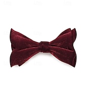 cheap Men's Ties &amp; Bow Ties-Men's Bow Tie Modern Contemporary 2 Piece Solid / Plain Color Wedding Party Daily Wear