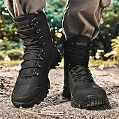 お買い得  ハイキングブーツ-通気性のあるメッシュパネルと頑丈なソールを備えたメンズライトブラウンのタクティカルコンバットブーツ。ハイキング、ハンティング、サバイバルトレーニングに最適な耐久性のあるミリタリースタイルのフットウェア。