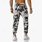 economico Pantaloni da Corsa &amp; Collant-Per uomo Pantaloni della tuta con risvolto Pantaloni Cargo pantaloni sportivi Coulisse con tasche Vita Alta Pantaloni Palestra Athleisure Allenamento Primavera Autunno Elastico Palestra Allenamento