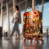 economico Abbigliamento da casa e pantofole per la casa-Coprivaligia elastico con stampa di paesaggi, protezione per valigia elastica, coprivaligia da viaggio