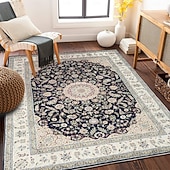 abordables Alfombras-Alfombras de área marroquíes para sala de estar y dormitorio alfombra de lujo vintage gran alfombra de área al lado del sofá y de la mesa de café suave antideslizante y lavable a máquina decoración